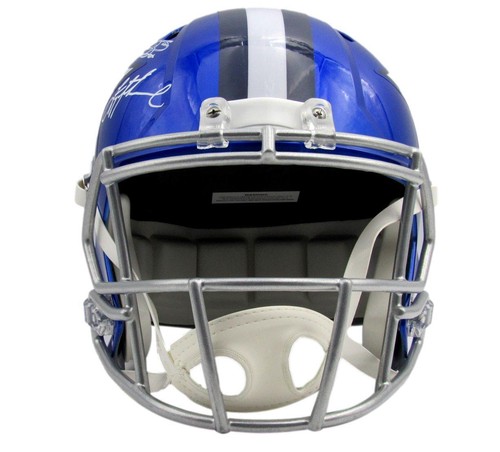 Dallas Cowboys Drillinge signierter Full Size Flash Replica Football Helm BAS - Bild 3 von 4