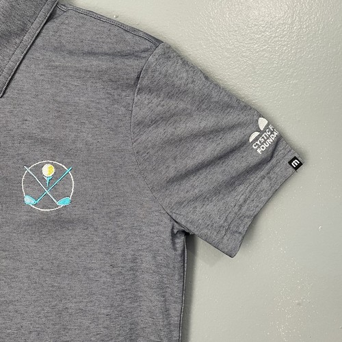 Travis Mathew Shirt Womens Medium Gray Oceanside Solid Polo Lightweight NWT - Picture 3 of 12