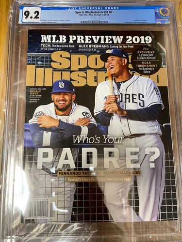 March 25, 2019 Fernando Tatis Jr. San Diego Padres RC Sports Illustrated CGC 9.2