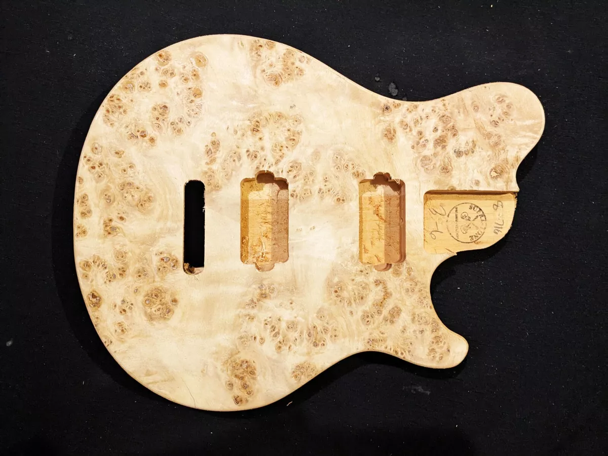 8 716 1 Axis type Electric Guitar Body US MADE POPLAR BURL