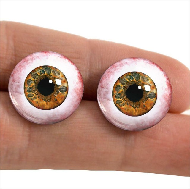 14mm Brown Glass Eyes Doll Taxidermy Craft Eyeballs eBay