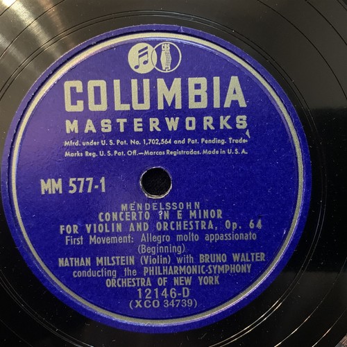 NATHAN MILSTEIN violin - MENDELSSOHN Concerto WALTER - COLUMBIA 4x10" 78rpm 1945 - Picture 5 of 11