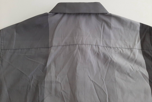 CALVIN KLEIN Premium Mens Button Down Shirt Size L Gray Long Sleeve Cotton NEW - Picture 8 of 19