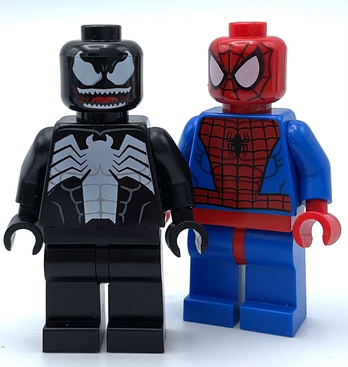 LEGO LOT OF 2 SUPER HERO MINIFIGURES SPIDER-MAN & VENOM (OPEN