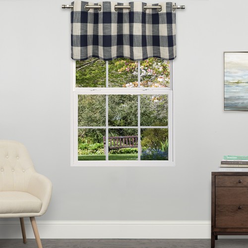 Courtyard Grommet Plaid Window Curtain Valance 18"x53" - Bild 6 von 13