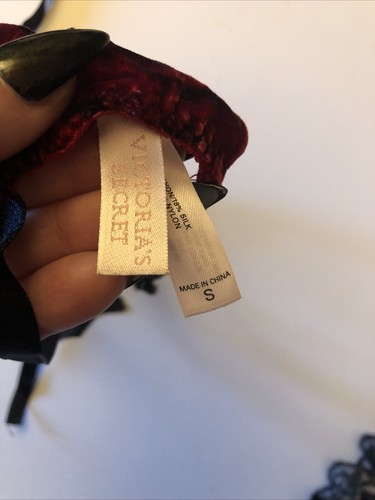 Victoria's Secret Trägertop-Set Samt & Spitze Rot Rose - Bild 6 von 9