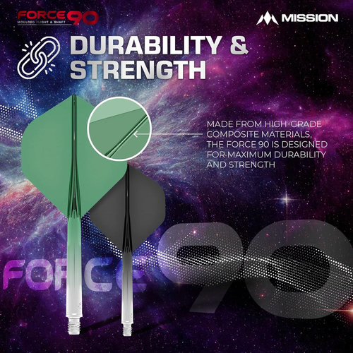 Force 90 | Freccette Con Sistema Integrato Di Precisione E Asta, Confezione Da 3 - Foto 6 di 12
