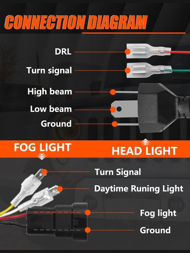 Combo de faros antiniebla LED de 7" para Jeep Wrangler JK 2007-2018 - Imagen 17 de 24