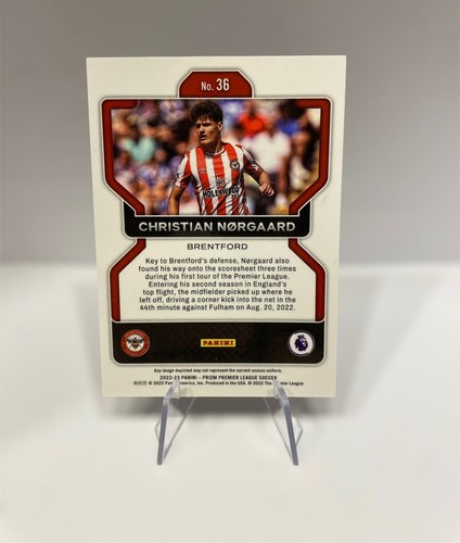 Christian Nørgaard - Panini Prizm 2022/23 Premier League Soccer Brentford #36 - Foto 2 di 2