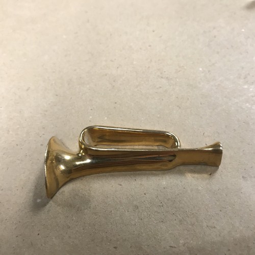 LIMOGES MINIATURE Gold Flat Bugle 2.5” - Picture 4 of 5