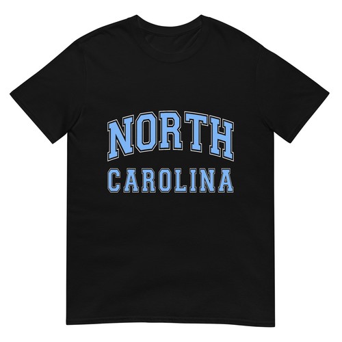 North Carolina Vintage State NC Blue Text T-Shirt - Bild 2 von 17