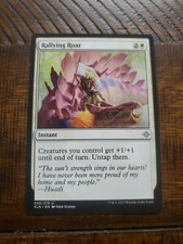 RALLYING ROAR ~mtg Ixalan Uncommon Pre-owned