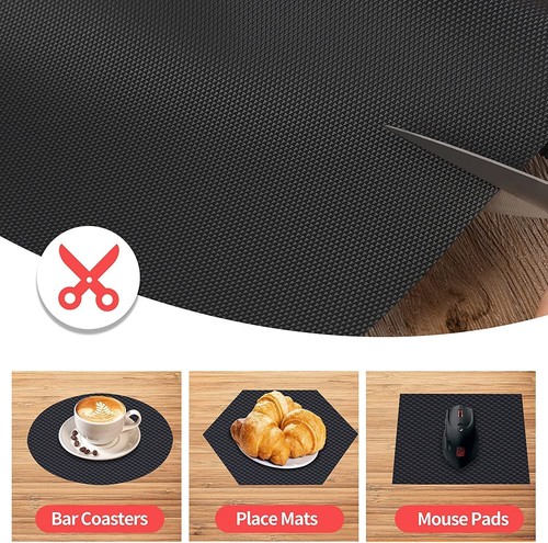 Anti-Slip Grip Mat Roll Rubber Shelf Drawer Liner Table Kitchen Cupboard Home AU - Picture 7 of 13