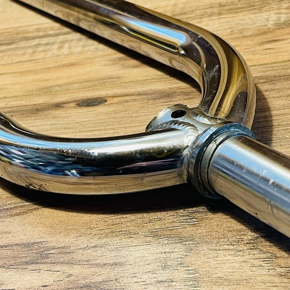 Mid-90s GT Butted Cr-Mo BMX Fork 1-Inch 1" 20 Wheel Chrome + Star Nut - Image 3 of 4