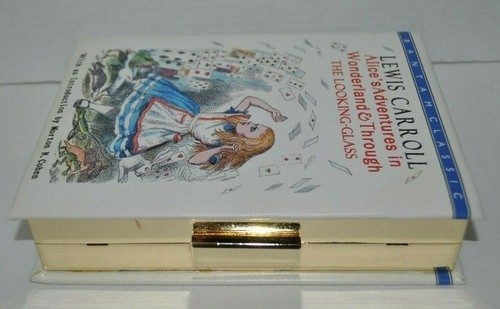 Alice's Adventures in Wonderland L.Carroll Book Cover Purse Handbag clutch new - Picture 4 of 11