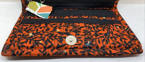 NEW Seed Fold Open Orange & Black Wallet - Picture 5 of 5
