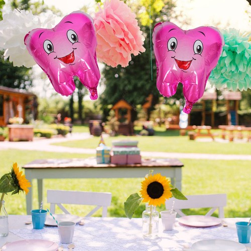 Tooth Balloon Teeth Party Favors Decorations Banner Baby - 第 7/12 張圖片
