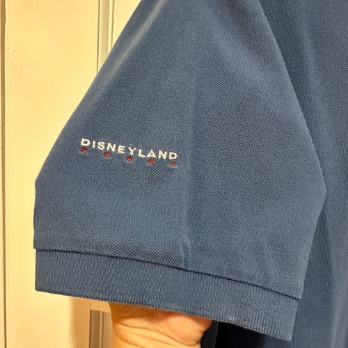 Disneyland Tomorrowland Blue Polo Shirt Short Sleeve Disney Parks Mens Large - Picture 5 of 7