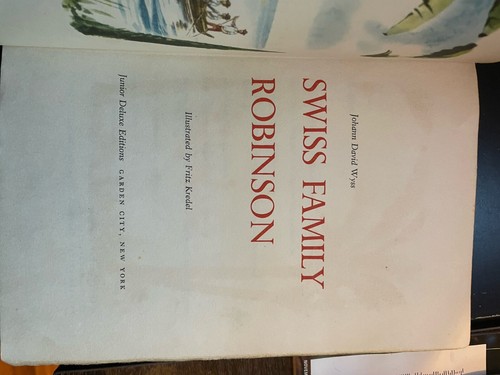 Vintage collection of 3 Childrens stories Swiss Family Robinson, Treasure Island - Picture 6 of 8