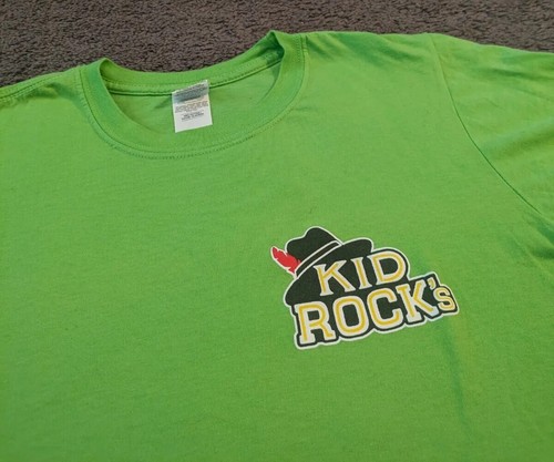 Kid Rock's Big *** Honky Tonk Rock N' Roll Steakhouse Green T-Shirt Small - Picture 3 of 5
