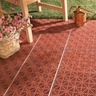 10 Interlocking TERRA COTTA Tiles Indoor Outdoor Path Patio Walkway Pathway DIY
