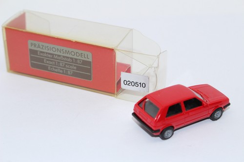 CC202, vecchio Herpa VW Volkswagen Golf II GTI 2 porte rosso IMBALLO ORIGINALE TOP 1:87 - Foto 6 di 8
