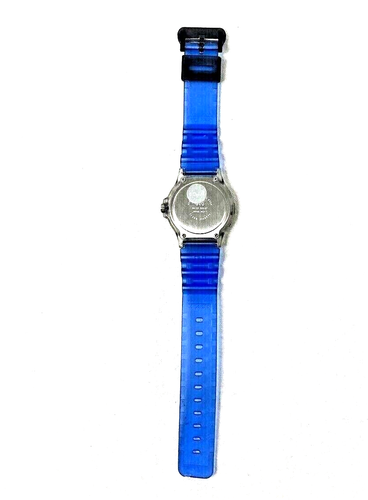 Q&Q Watch Blue Plastic Water Resistant 50m Ultra Light Analog Quartz Retro - Picture 4 of 5