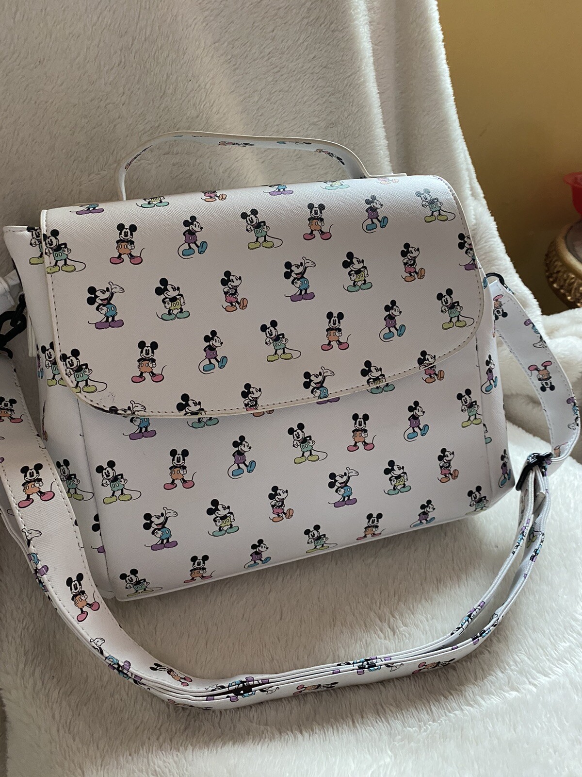 Loungefly Disney Mickey Mouse Pastel Rainbow Poses Pu… Gem