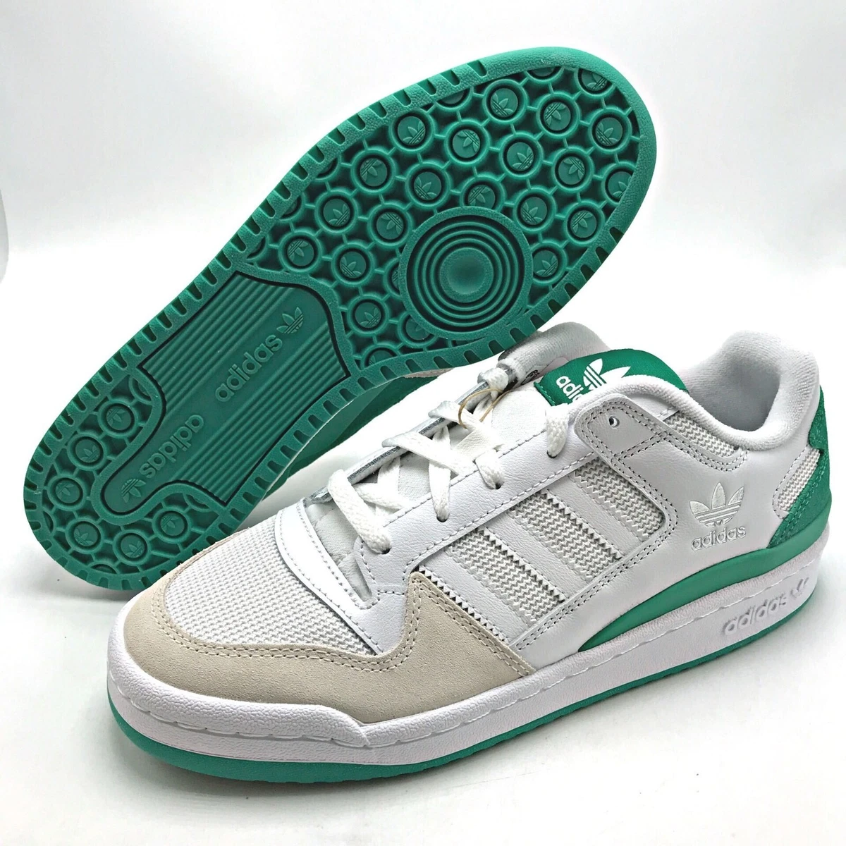 ADIDAS Originals Low CL Classic Shoes White Green sz 8-12 | eBay