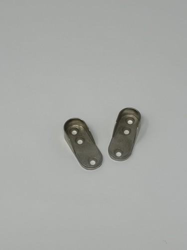 1 Pair Closet Rod Support - Chrome Finish w/o Dowels - Picture 2 of 3