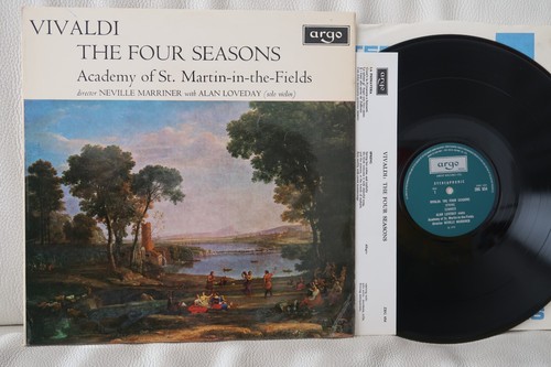 ARGO ZRG 654 VIVALDI THE FOUR SEASONS NM UK LP Neville Marriner Loveday