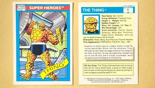 1990 Impel Marvel Universe Trading Card Set Series 1 | You Pick - Picture 10 of 233