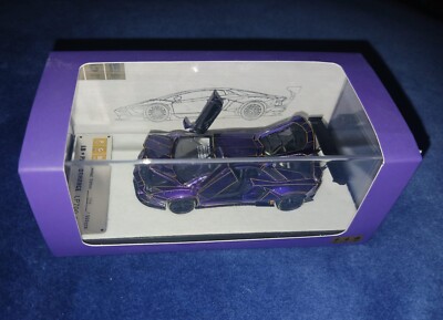 RARE! PGM 1/64 Lamborghini LBWK Aventador LP700-4 Purple