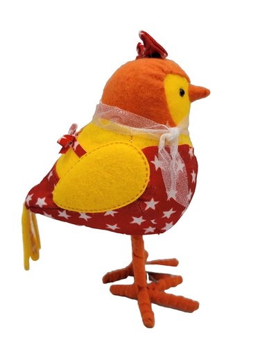 New 2022 Target Bird Felt And Cloth With White Stars Yellow Bird 2022 Metal Tag - Picture 4 of 7