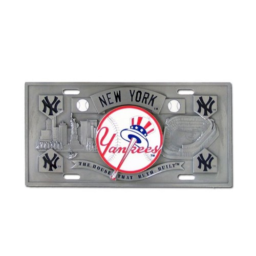 New York Yankees Solid Metal 3D Collector's License Plate MLB Licensed Baseball - Picture 1 of 3