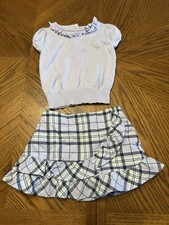 Baby Girls 12 18 mo JANIE JACK Violet Meadow Purple Ruffle Sweater Skirt Set