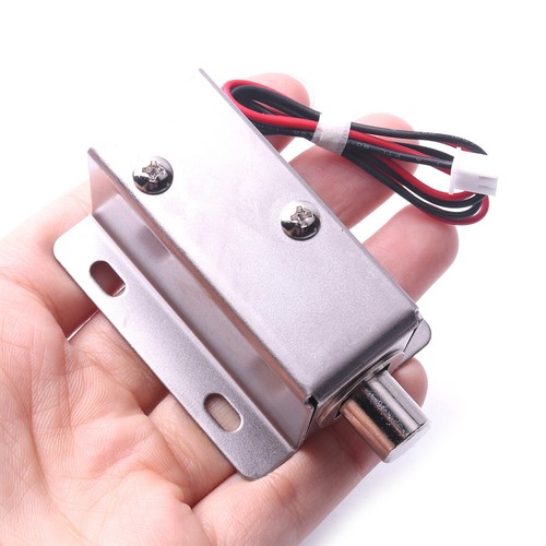 4 piezas DC12V Delgado Gabinete Puerta Cajón Lengua Down Bloqueo Eléctrico Conjunto Solenoide - Imagen 7 de 11