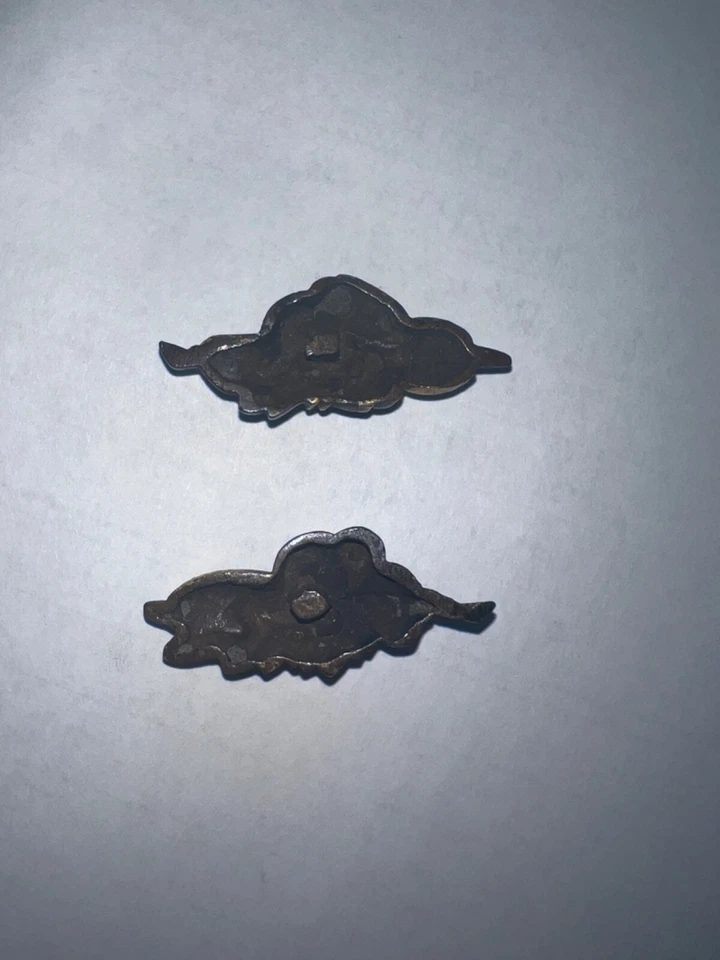 Buda Shakudo Menuki para Katana Tsuba japonés antiguo bronce y oro Foto 4 de 4