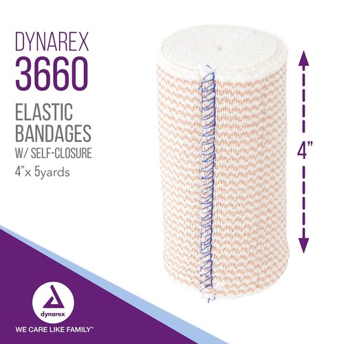 Premium Elastic Bandage with Self Closure Strips Regular or Double Length-DYNA - Picture 17 of 27