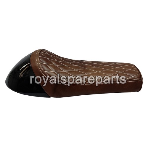 Compatible Para Cuero Royal Enfield Gt & Interceptor 650 D11 Simple Seat & Negro - Imagen 3 de 7