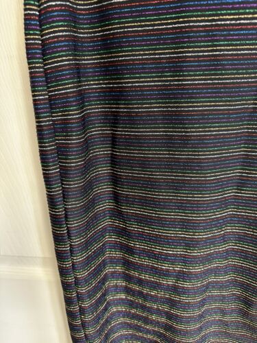 ECI NEW YORK Skirt women med VNT METALLIC PRINT STRETCHY PENCIL black rainbow - Picture 3 of 9
