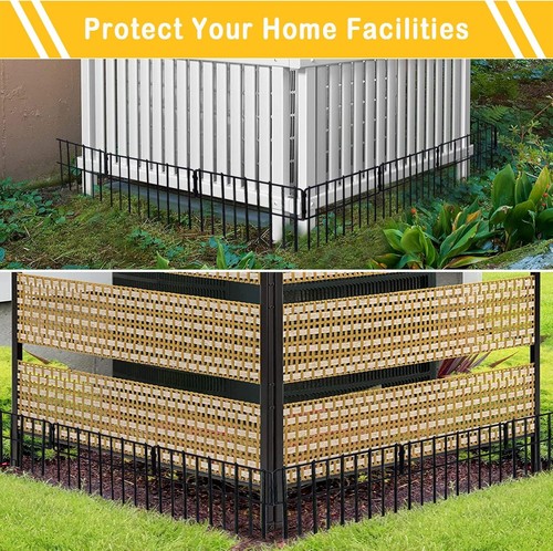 12In(H) x 28.00Ft(L) Upgrade 1.26 in gap Decorative Fences No Dig Fence Rabbit - Picture 14 of 29