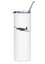 Douglas C-47 Dakota Stainless Steel Water Tumbler with straw - 20oz.