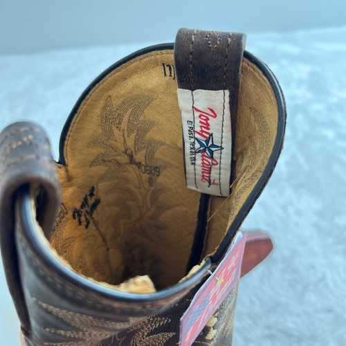 NEU Tony Lama Westernstiefel Damen 5,5 braun bestickt Cowboy 1798-L USA - Bild 12 von 15
