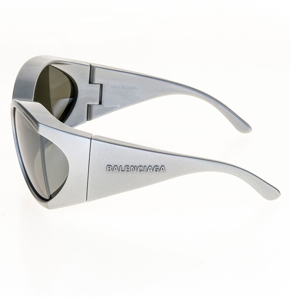 BALENCIAGA EXTREME Oversized Wrap 0154 Silver Bold Unisex BALENCIAGA EXTREME Oversized Wrap 0154 Silver Bold Unisex