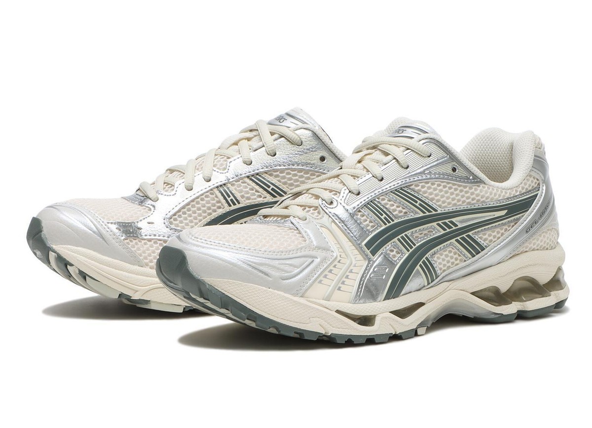 【美品希少】asics GEL-KAYANO 14 1201A019 25cm Asics Gel Kayano 14 Birch Dark Pewter 1201A019-200 Men US