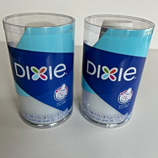 Dixie Dual Size Cup Dispenser 3 or 5 oz Cups Lot of 2 Includes 20 Cups Each