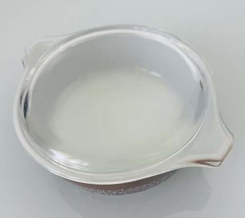 Pyrex Brown Woodland 500ml Cinderella Mixing Bowl and Glass Lid 471B - Picture 2 of 4