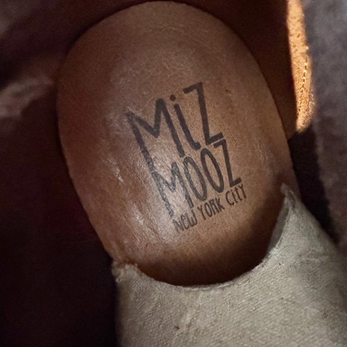 Miz Mooz Ashton Leather Pointed Toe Heeled Booties Western Ankle Boots 8.5 - 9 - Picture 8 of 10