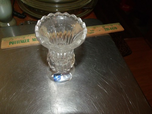 Vintage Kristal Zajecar 24% Lead Crystal Made in Yugoslavia 4" small vase - 第 1/4 張圖片
